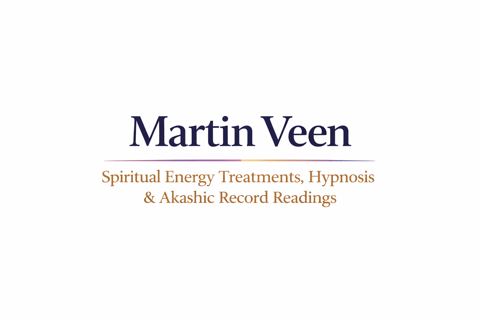Martin Veen - hypnotherapy, Akashic records, energy healing, NEI therapy